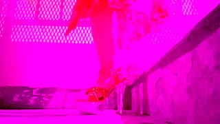 Artemisia Love showing her long legs high heels and juicy ass