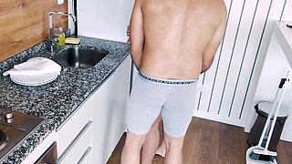 Big Ass MILF Dancing in the Kitchen Got Fucked