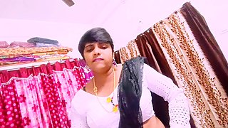 Cheating Sex Beautiful Black Saree Housewife Unfortunately Fucking Husband's Father Telugu Dirty Talks.