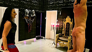 Mistress Luciana Hung up Extreme Single Tail Whipping Part1
