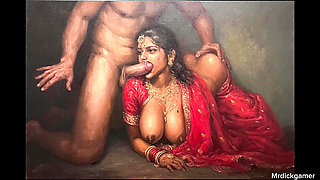 Desi stepdad teaches his daughter how to take dicks like her stepmom