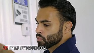 Derrick Ferrari searches Holly Hendrix & finds a shiny bum butt-plug in her ass - digital playground