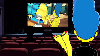 Tarantino Parody. Once Upon Time a... Housewife Mrs Sinpsom Teases with Dirty Feet. Cartoon Foot Fetish
