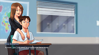 Hot English teacher and her naughty student - the real fun of private lessons!" From studying English to direct love