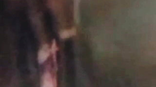 Orgasm cum of black mama cougar, she enjoyed video call fuck