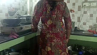 House Wife Romance in Kitchen with Her New Husband Part 1