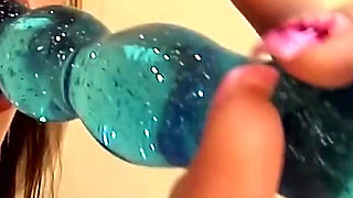 Horny Blonde Satisfies Herself with Dildo and Balls Deep in the Pussy