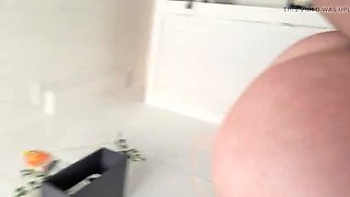 Young blonde amateur couple hot sex - Hanacola moans in doggy style