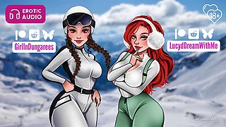 Enjoying a wild threesome with the hottest girls on the mountain
