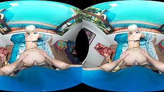 Blonde Teen Tempts with Wild POV Passion