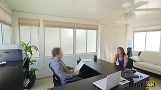 Loan4k. petite schoolgirl chick has no job but wants to earn...