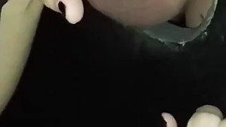 Wife at Gloryhole Blowjob at Adult Public Cinema