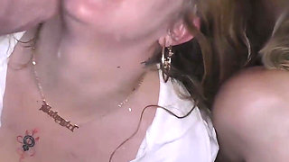 Naughty Babes Getting Cum All Over Them