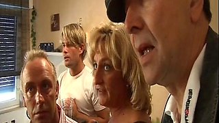 Story of a swinger woman in a private orgy