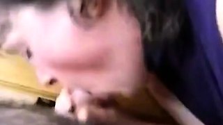 Mature French Amateur Gives a Quick Blowjob During Break