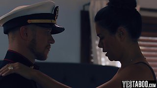 Stepson cheers up sad Asian wife stepmom