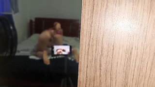 Famous tik toker is discovered filming an erotic video