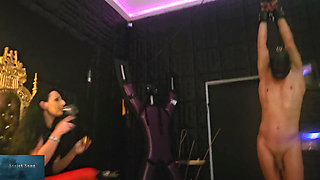 Mistress Luciana Smoking Humiliation Bondage Hanging CBT a Cigarette Break for Mistress Luciana