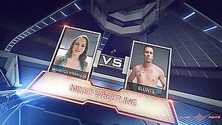 Cheyenne Jewel Fucks This Dude After She Destroys Him In Wrestling Match