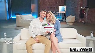 Tiny Hotwife Sammm Next Door Holds Hubbys Hand While She Devours Monster Bbc
