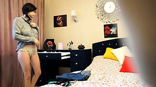 Sexy teen on spy cam