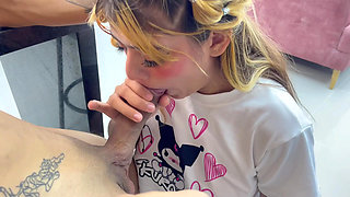 MY STEPSISTER CONVINCES ME TO FUCK HER WHILE WE'RE HOME ALONE