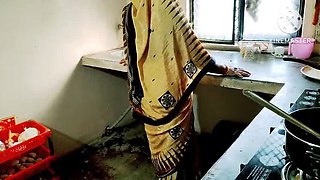 Desi Wife Hardcore Fucking with Annuakhil - Blowjob, Doggy Style, and Rough Sex in Kitchen