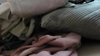 Step mom almost caught step son naked with low erection