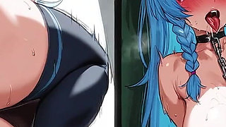 Ai-hentai Fantasy: Horny Sluts Hard-fucked & Cum-bathed in Bukkake Orgy