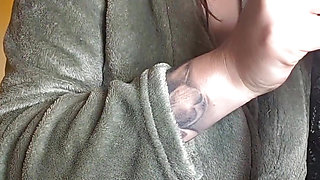 Mom with Big Tits Tries on Lingerie.
