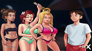 SummertimeSaga - Three Pussies Get Cabin Sex at the Beach E4 #40
