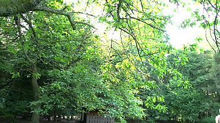 Blonde Tattoo Babe Outdoor DP Fuck Fest