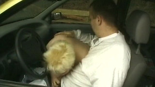 Chubby German MILF Got Her Pussy Fingered and Licked in Car