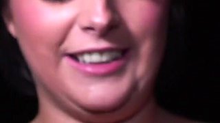 Curvy Natural Tits Busty MILF Slut Sucks off Three Dirty Dogging Lads in the Quiet Car Park
