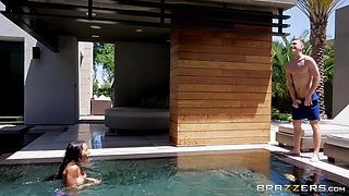 Amia Miley's Pool Party With Markus Dupree, Amia Miley - Brazzers