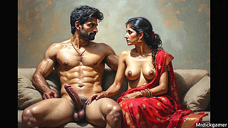 Indian banglore aunty Priya fucking with her husband's friends