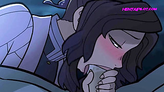 Distracting Him For The Blowjob of His Life - TOP Animation