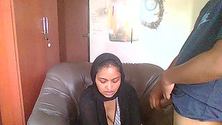 Behind the Scenes of Hijab Office MILF Had a Visitor Neighbor Boy
