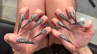 Long Claws - My New Shape, Long Nails with Long Flexible Fingers Wide Palms, Finger Sucking