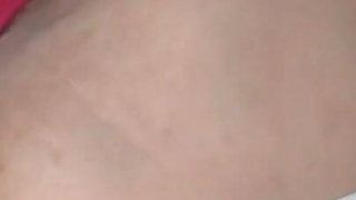 Fishnet Bodysuit & Big Black Dildo Anal Play