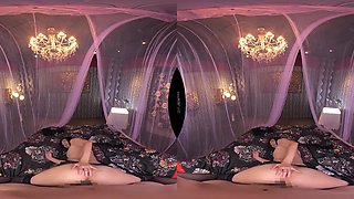 Lustful asian babe VR exciting adult story