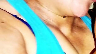 I Invite the Lady I Met at the Gym Over to My House and She Ends up Giving Me a Good Blowjob.