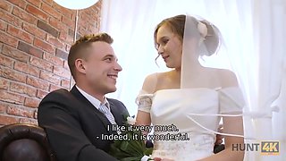 Cute Teen Bride Gets Fucked For Cash In Front Of Her Groom