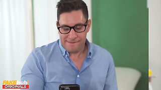 Fakehub - nymphomaniac nurse with Huge Boobs desperately wants jizz samples and a cock up her bum