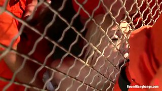 Rico Strong, Samantha Sin And Mark Davis In Sexy Blonde Prison Warden With Big Tits Gets Gangbanged By Horny Inmates
