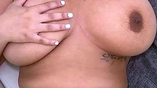 Busty Sarah Arabic Looks Sexy With Cum On Her Huge Tits