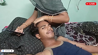 Indian Desi New Merried beautiful Couple injoy Bed Room By -Snapchat143