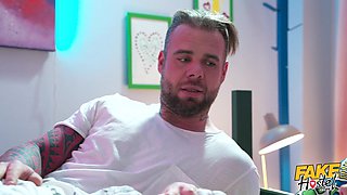 Impassioned threesome with horny Julia Maze