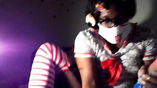 Hot Black Maid Does Some Webcam Black and Ebony