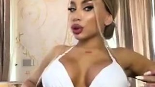 Great Big Boobs On Masturbating Redhead